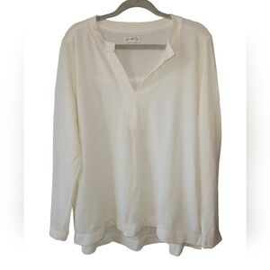 Wonderly Waffle Cream Colored Long Sleeve